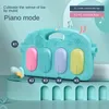 Action Toy Figures Baby Born Baby Music Light Pedal Piano Fitness Stand Sleeping Mat Game Filt Toy Set 230627