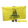 Banner Flags Gadsden Flag Tea Party 3X5 Ft - Tela resistente allo sbiadimento per interni/esterni con occhielli in ottone Drop Delivery Home Garden Festiv Dht09