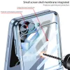 Transparent Hard Cases For Samsung Galaxy Z Flip 5 Case Plating Clear Protective Film Screen Cover