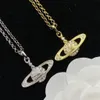 Designer Vivian Necklace For Chain Chains Link Luxury Jewellery Heart Pendant Custom Love Pendants Women Womens Rostfritt Steel Valentines Day02258