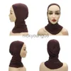 Bandanas Muslimische Frauen Kopftuch Hijab Kappe Schleier Turban Mode Islam Innere Motorhaube Soild Jersey Underscaf Caps Hut Damen Kopftuch x0628