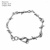 Bracelete Feminino Pulseira Universal Gótico Punk Feminino Metal Masculino E Fio Espinhos Pulseira Farpado