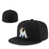 Cappelli aderenti Snapback Cappellini da baskball regolabili Tutti i team Moda Cappelli hip-hop per uomo Berretti chiusi piatti Berretto sportivo taglia 7-8