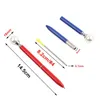 Stylos 15pcs / lot coloré en métal perlé pins à balle 15 couleurs kawaii queen's béquier de béquille pour les fournitures scolaires