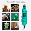 Electric Drill Tungfull Tools 30000RPM Rotary Dremel Accessories Set Mini Engraver Power 230626