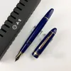 Pens Luxury Wingsung 629 Piston Fountain Pen Black/Blue/Red Resinと手作りのペンギングされたペンギーのビジネスオフィスの書き込みインクペンとギフトボックス