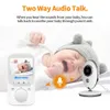 Baby Monitor HD Night Vision Dwukierunkowa rozmowa audio IR 24H Przenośna kamera dziecięca VB605 Wireless 2.4-calowe wideo LCD Pataly Nanny Baby L230619