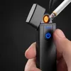 USB Electric Lighters Windproof Rechargeable Touch 담배 액세서리 라이터 휴대용 E Ziggarte KPS0