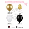 Outros suprimentos para festas de eventos 144 pçs preto branco látex balões arco guirlanda kit faça você mesmo ouro folha de tartaruga para festa de casamento decoração aniversário globos suprimentos 230628