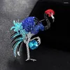 Brosches Zlxgirl Classic Three Color Cranes Birds Animal Brooch Pins For Men Metal Scarf Christmas Gift Banket Weddings Accessories