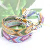 Polyester Cotton Woven Embroidery Tassel Bangle Lace-Up Armband Justerbara Festival Armelets Jewelry Gift Party Beauty273e