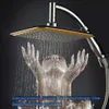 Cabezales de ducha de baño RecabLeght pulgadas de alta presión 360 ajustable grande redondo gran rociador de lluvia cabezal de ducha de baño R230627
