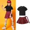 Stage Wear Tance Costumes Girls Street Practice Hiphop Cheerleader