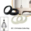 2023 New E27/ E14 Lampshade Adapter Black/white Light Shades Collar Adaptor Bulb Holder Plastic Lamp Shade Accessories