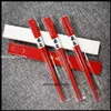 Kreativa röda pinnar med lagringsboxvärmeisolering och anti -SCALDING HOME EL NON -SLIP S Chopstick B Y