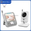 Nightvision Audio Vidéo Baby Monitor 3.2 Pouces Lcd Deux Récepteur Babysitter Talkie Walkie Portable Moniteur Lcd Affichage Sans Fil L230619