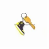 Keychains Lanyards 10 Färger Designer 3D Sile Sneaker med MTI-färgförsvar Key Kniv Män kvinnor Högkvalitativa ringmodeskor K DH2QM