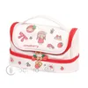 Taschen große Kapazität Erdbeerbleistiftkoffer Doublelyer tragbarer Erdbeerliebe PU Bleistift Tasche Kawaii Stationery School Vorräte