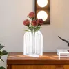 Vasos Jarra Exclusiva Flor Clara Geométrica Estética Botão Transparente Estilo B