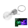 Keychains Lanyards Creatored Colorf Changing LED Lamplamp Light Mini BB Lamp Key Chain Clear Torch Keyring Novelty Christmas Gif Dhlz8