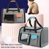Cat Carriers Travel Bag Breathable Mesh Backpack Double Straps Carrier Large Capacity For And Hiking