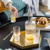 Glazen Koude Waterkoker Set Hittebestendig Hoge Borosilicaatglas Theepot Pitcher Een Pot en Vier Kopjes Thuis Grote Capaciteit Waterbeker L230620