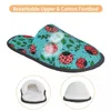 Slippers Winter Slipper Woman Man Fashion Fluffy Warm Ladybugs Leaves House Funny Shoes