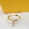 Кольца полосы дизайнер для женщин Diamond Love Ring Mens Wedding Gold Jewelry f Роскошные ногтевые кольца кольца Cluster Order Ring Jewlery 236281C