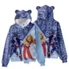 Tişörtler FNAF Sundrop Moondrop Kazak Çocuklar Hoodie Tişörtü Kedi Kulaklar Karikatür Kazak Gençler Erkek Kız Cosplay Kostüm Hoodies 230628