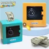 Caixas de armazenamento Bins Caixas de dinheiro criativas dos desenhos animados ATM Rotating Password Mealheiro Mini Kids Coin Coin Saving Piggy Depósito Cofre Com Fechadura De Combinação 230628