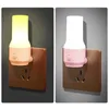 s Портативная розетка LED Night EU US Plug-In Прикроватная лампа Переключатель Спальня Чтение книги 2 цвета Light Dimming Wall Lamp HKD230628
