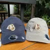 Mode Marke Ball Caps Dekapitierter Bär und Buchstaben besticktes Waschen Vintage Geizige Hut