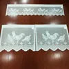 Voilages Pâques Dentelle Café Rideau Fenêtre Tulle Coq Motif Rideaux Pour Salon Cuisine Traitements Voile Rideau Festival Décor 230627