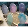 Nail Art Decorações New Health Resina Stone Color Ring Palette Finger Plate Acrílico Uv Gel Polish Cream Foundation Mixing Equipment Dhneh