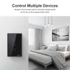 Control Itead SONOFF T2 T3 US TX Smart Wifi Wall Touch Switch With Border Smart Home Wifi Light Switch 1/2/3 Gang RF 433Mhz Remote