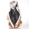 Scarves Soft Shiny Silk Scarf Headwraps For Woman Fashion Four Seasons Hair Accessories Foulard Iuxe Bandana Femme Headscarf Scarftop