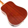 Cables 12 String Electric Acoustic Guitar Cutaway Design 41 Inch Folk Guitar High Gloss Spruce Wood Top with Pick Up