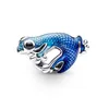 Adatto ai braccialetti originali Pandora 20pcs Aladdin Purin Pet Dog Paw Print Charms in argento con perline per le donne Gioielli collana europea fai da te