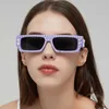 10% de réduction en gros de petite boîte carrée diamant personnalité de la mode flocon de neige lunettes de soleil décoratives lunettes de soleil hip hop tendance