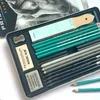 Potloden Prisolor Premier Graphite Pencils met gummen slijper, kunstenaar 18 -delige professionele tekening schetsende potloodset