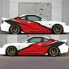 Car Covers Racing livery decals car side wrap abstract stripes vinyl stickers color lightning drift custom 23118 inches applique DIYHKD230628