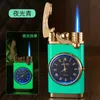 Creative Metal Rocker Arm Real Watch Butane Gas Lighter Windproof Direct Flame Cigar Smoking Accessories Gadgets For Men ISY1