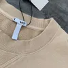 Lowew Tasarımcı Sweatshirt İki tonlu büyük işlemeli Terry kazak gevşek Kore Edition Öğrenci Çok yönlü uzun kollu üst moda lowewwe