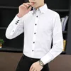 Camisas de vestir para hombres Camisas de vestir para hombres Primavera y otoño Camisa de manga larga de alta calidad Camisa de cuello blanco de negocios ajustada coreana para hombre de gran tamaño 230628