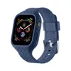 para Apple Watch Series 8 7 6 5 4 SE Tecido Padrão Estojo Protetor Alça Capa Capa 41/45mm