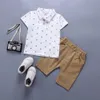 Polo pour garçons à manches courtes enfants filles automne vêtements ensemble deux pièces pour enfants vêtements pour enfants garçons ensembles 2023