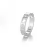 2023 Gujia S925 Sterling Zilver Eenvoudige Holle Hart Diamant voor Mannen en Vrouwen Paar Ring Gift