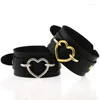 Charm Bracelets Punk Double Layer PU Leather Bracelet Simple Street Dance Beat Heart Personalized Women Jewelry Gift