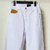 Luxe femmes Denim pantalon brodé blanc jambe large jean mode Street Style jean grande taille pantalon taille 32 34 36 38 40 42