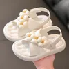 Sandalen Meisjes Sandalen Peuter Sandalen Zomer Mode Kinderen Baby Meisjes Grote Parel Prinses Sandalen voor Kleine Grote Meisjes Schoenen 2-9 Jaar 230627